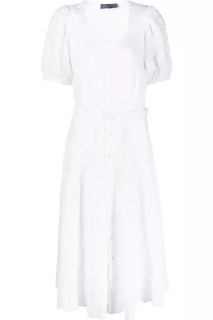 Ralph Lauren Vestido con bordado inglés