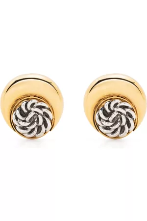 Marine Serre Pendientes con botones y lunas