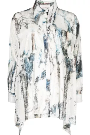 Saiid Kobeisy Camisa asimétrica con lentejuelas