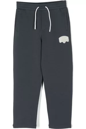 Emporio Armani Pantalones con parche del logo y cordones