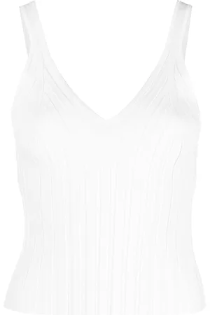 Helmut Lang Top Angela con cuello en V