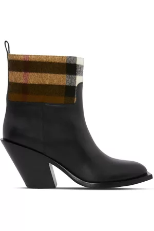 Burberry Botas Exaggerated Check con paneles