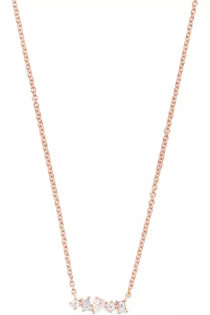 EF Collection Collar Mini bar en oro de 14 ct con diamante
