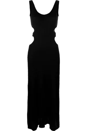 Chloé Vestido largo sin mangas con efecto fruncido