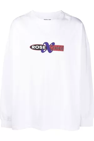 MARTINE ROSE Camiseta con manga larga y logo estampado
