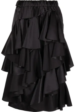 Comme des Garçons Falda midi con volantes