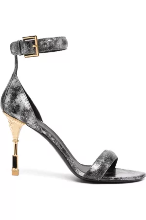 Balmain Sandalias con efecto metalizado