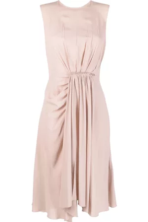 BLANCA Vestido sin mangas con detalle fruncido