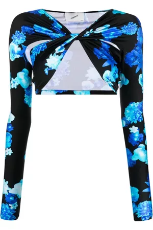 COPERNI Top corto con motivo floral
