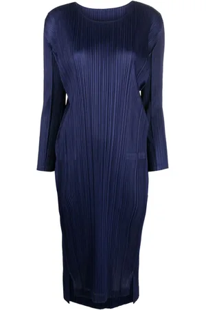 PLEATS PLEASE ISSEY MIYAKE Vestido midi de manga larga