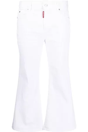 Dsquared2 Vaqueros White Bull capri