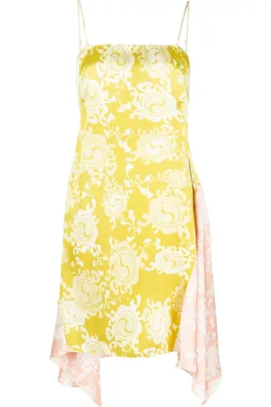 Dsquared2 Vestido drapeado con estampado floral
