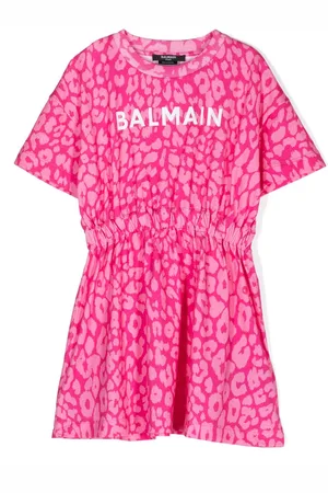 Balmain Vestido con motivo de leopardo