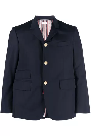 Thom Browne Single-breasted cropped-sleeve blazer