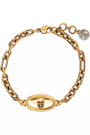 Alexander McQueen Pulsera con detalle de calavera