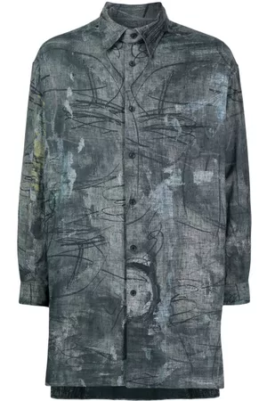 YOHJI YAMAMOTO Camisa O-ASakura de manga larga