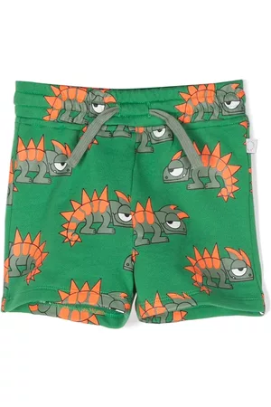 Stella McCartney Pantalones cortos con motivo de dinosaurio