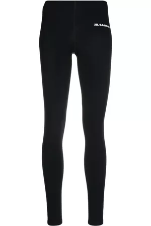 Jil Sander Leggins 7/8 con logo estampado