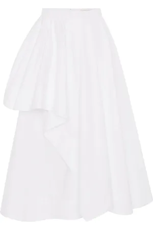Alexander McQueen Falda midi asimétrica