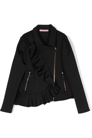 MISS BLUMARINE Chaqueta con volantes asimétricos