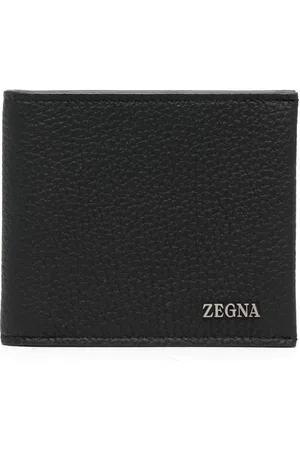 Ermenegildo Zegna Cartera plegable con placa del logo