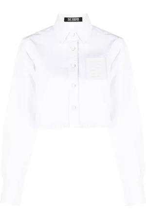 RAF SIMONS Camisa corta con parche del logo