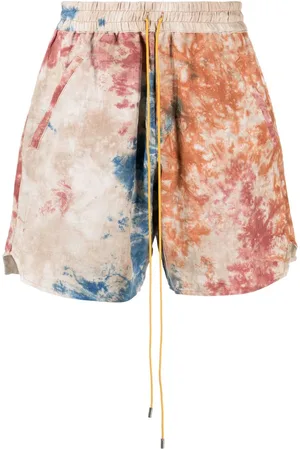 Rhude Bermudas con cordones y diseño tie-dye