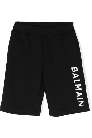 Balmain Bermudas con logo en relieve