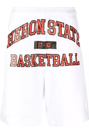 Heron Preston Pantalones cortos de deporte con logo estampado