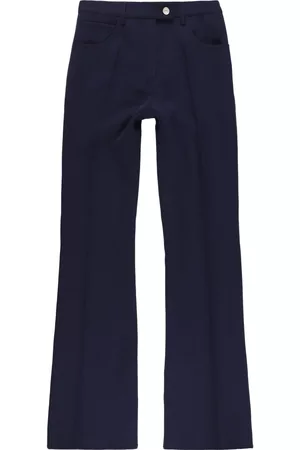 Courrèges Pantalones bootcut de talle bajo