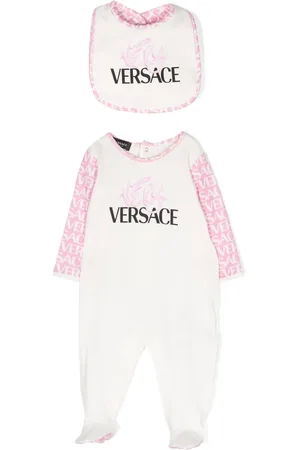 VERSACE Set de pelele con logo estampado