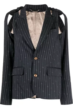 Charles Jeffrey Loverboy Blazer a rayas diplomáticas