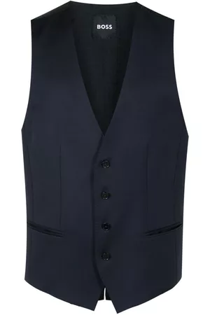 HUGO BOSS Chaleco de vestir con botones