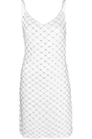 P.A.R.O.S.H. Slip dress con detalles de cristal