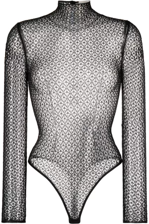 Khaite Body Fena con encaje a rombos