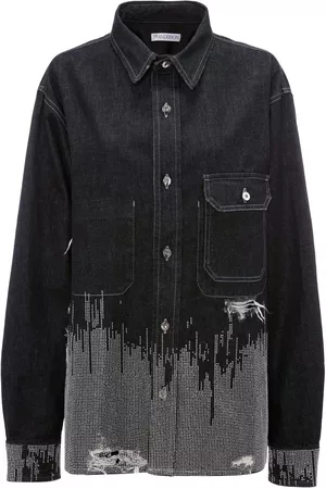 J.W.Anderson Camisa vaquera con apliques