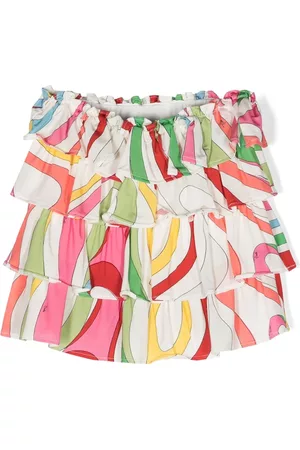 PUCCI Junior Minifalda con capas de volantes