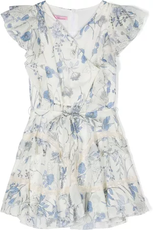 MISS BLUMARINE Vestido acampanado con estampado floral