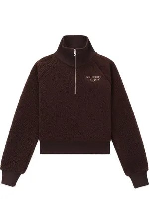 Sporty & Rich Jersey con logo bordado y cremallera