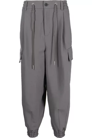 SONGZIO Pantalones tipo cargo con cordones