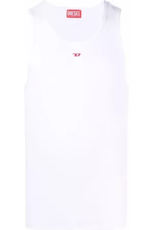 Diesel Top sin mangas T-Lifty-D con logo bordado