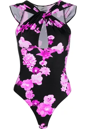 COPERNI Body con abertura y estampado floral