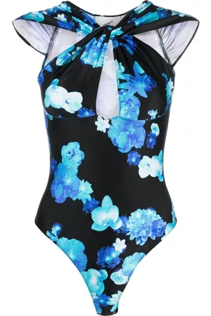 COPERNI Body con abertura y estampado floral