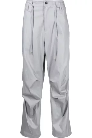 SONGZIO Pantalones rectos con cordones