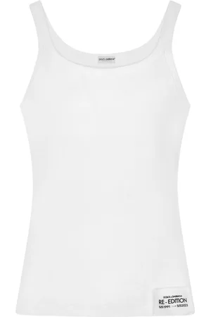 Dolce & Gabbana Top sin mangas de canalé fino