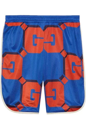Gucci Hombre Pantalones cortos - GG print mesh basketball shorts