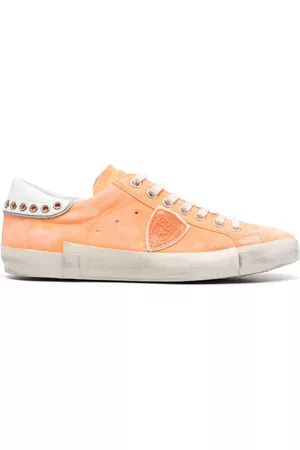 Philippe model Zapatillas bajas con efecto envejecido