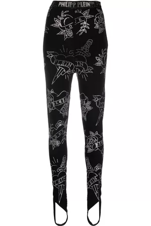Philipp Plein Leggins estilo fuseau con estampado Love