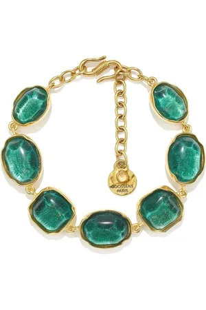 Goossens Pulsera con cabujones y cristal