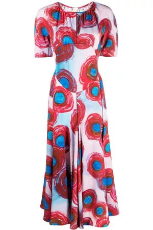 Marni Vestido midi con motivo abstracto